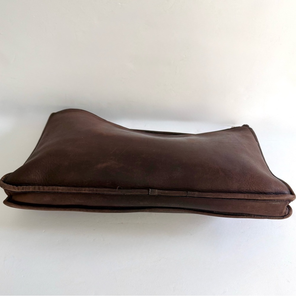Coach Vintage Leather Mahogany Portfolio Document Laptop Case Sleeve Clutch - Picture 8 of 11
